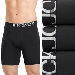 Men's Jockey® 3-pack ActiveStretch™ Midway Briefs -Workout Clothes Sales Store 4222985 Black