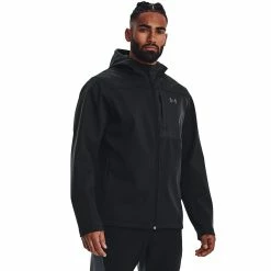 Men's Under Armour ColdGear® Infrared Shield Full-Zip Hoodie -Workout Clothes Sales Store 4236080 Black