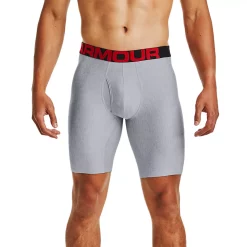 Men's Under Armour UA Tech™ 2-pack 9-inch Boxerjock® Briefs -Workout Clothes Sales Store 4246345 Light Gray Dark Gray