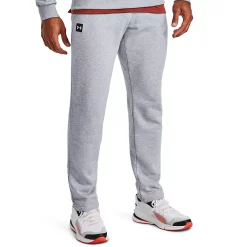 Men's Under Armour Rival Fleece Pants -Workout Clothes Sales Store 4265981 Mod Gray Light Heather