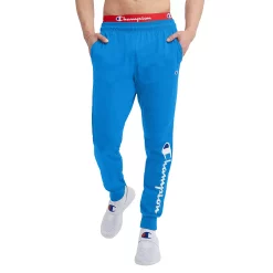 Men's Champion® Classic Jersey Graphic Joggers -Workout Clothes Sales Store 4266377 Blue Jay