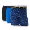 Big & Tall Hanes® 3-pack X-Temp Performance Boxer Briefs -Workout Clothes Sales Store 4309657 Black Blue Print