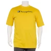 Big & Tall Champion® Modern-Fit Logo Tee -Workout Clothes Sales Store 4397460 Forsythia