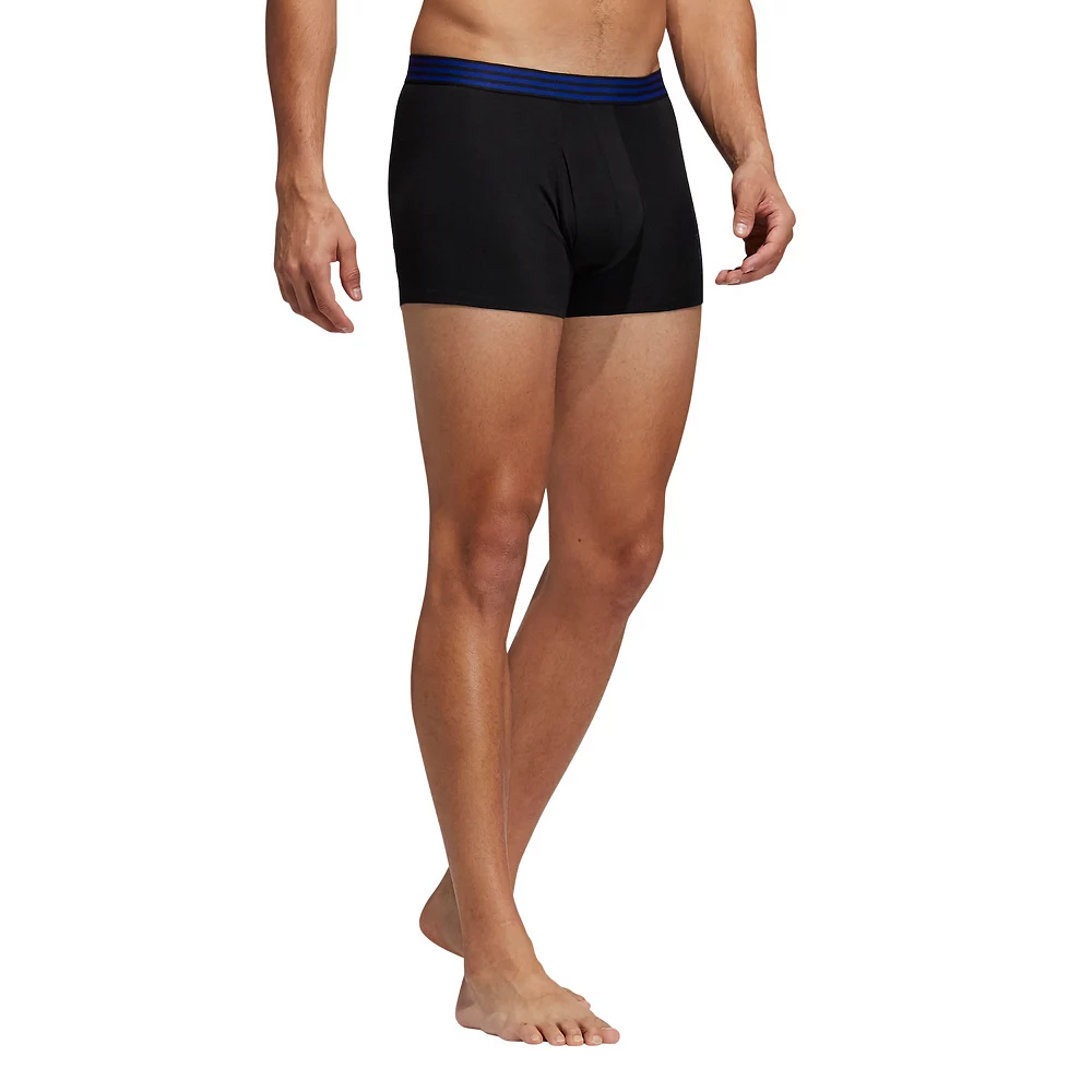 Men's adidas 4-pack Core Stretch Cotton Trunks 6 Men's adidas 4-pack Core Stretch Cotton Trunks - Image 4