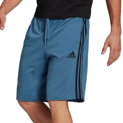 Men's adidas 3-Stripe Jersey Shorts -Workout Clothes Sales Store 4485657 Altered Blue Black