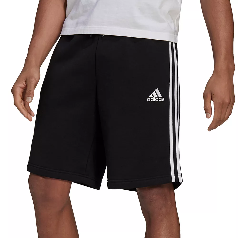Men's adidas 3-Stripe Fleece Shorts 5 Men's adidas 3-Stripe Fleece Shorts - Image 3