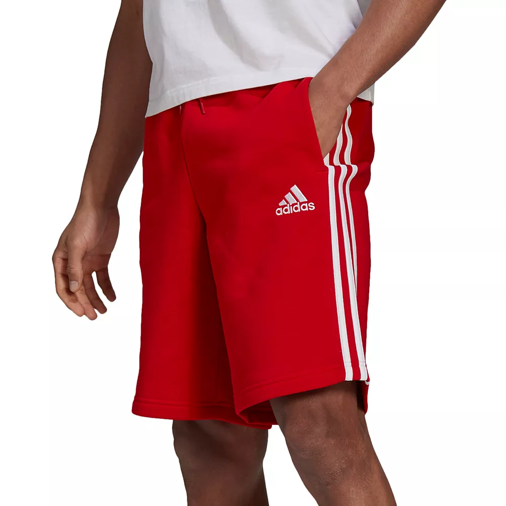 Men's adidas 3-Stripe Fleece Shorts 6 Men's adidas 3-Stripe Fleece Shorts - Image 4