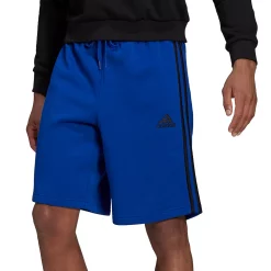 Men's adidas 3-Stripe Fleece Shorts 14 Men's adidas 3-Stripe Fleece Shorts -Workout Clothes Sales Store 4486228 Team Royal Blue Black