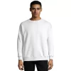 Men's Hanes® EcoSmart Fleece Sweatshirt -Workout Clothes Sales Store 4489044 White