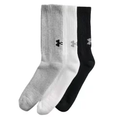 Men's Under Armour 3-pack Crew Training Socks -Workout Clothes Sales Store 4497730 ALT4