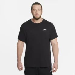 Big & Tall Nike Club Tee -Workout Clothes Sales Store 4498436 Black