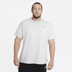 Big & Tall Nike Club Tee -Workout Clothes Sales Store 4498436 Dark Gray Heather