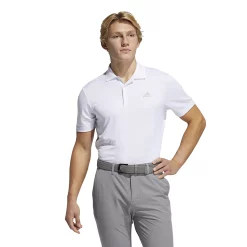 Men's adidas Primegreen Performance Golf Polo -Workout Clothes Sales Store 4502340 White