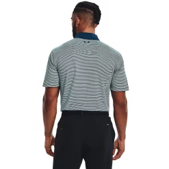 Men's Under Armour Striped Classic-Fit Performance Golf Polo -Workout Clothes Sales Store 4526407 ALT