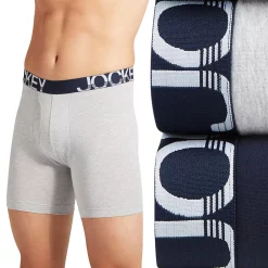 Men's Jockey® 2-Pack Active Stretch Long-Leg Boxer Briefs