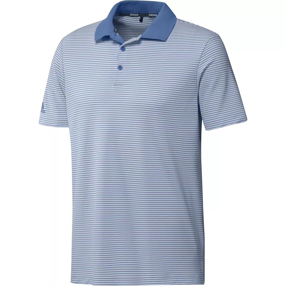 Big & Tall adidas Striped Performance Golf Polo 4 Big & Tall adidas Striped Performance Golf Polo - Image 2