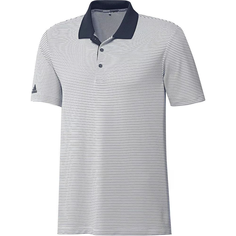 Big & Tall adidas Striped Performance Golf Polo 5 Big & Tall adidas Striped Performance Golf Polo - Image 3