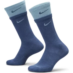 Men's Nike Everyday Plus Dri-FIT Cushioned Training Crew Socks -Workout Clothes Sales Store 4647012 Navy Worn Blue