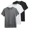 Men's Tek Gear® 3-Pack Dry Tek Tees -Workout Clothes Sales Store 4790768 White Black Light Gray