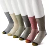 Men's GOLDTOE® 6-pack Outdoor Trail Crew Socks 1 Men's GOLDTOE® 6-pack Outdoor Trail Crew Socks -Workout Clothes Sales Store 4791278 Khaki Navy Marl
