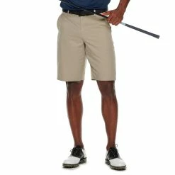 Men's Tek Gear® Solid Flat-Front Performance Golf Shorts -Workout Clothes Sales Store 4826633 Aluminum