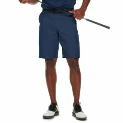 Men's Tek Gear® Solid Flat-Front Performance Golf Shorts -Workout Clothes Sales Store 4826633 Navy Romance