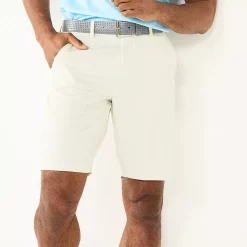 Men's Tek Gear® Solid Flat-Front Performance Golf Shorts -Workout Clothes Sales Store 4826633 Silver Birch