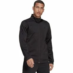 Men's adidas Tricot Track Jacket -Workout Clothes Sales Store 4882684 Black Black
