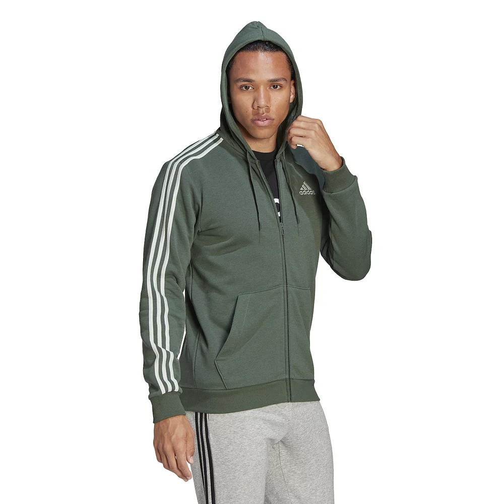 Men's adidas Essential Full-Zip Fleece Hoodie 13 Men's adidas Essential Full-Zip Fleece Hoodie - Image 11