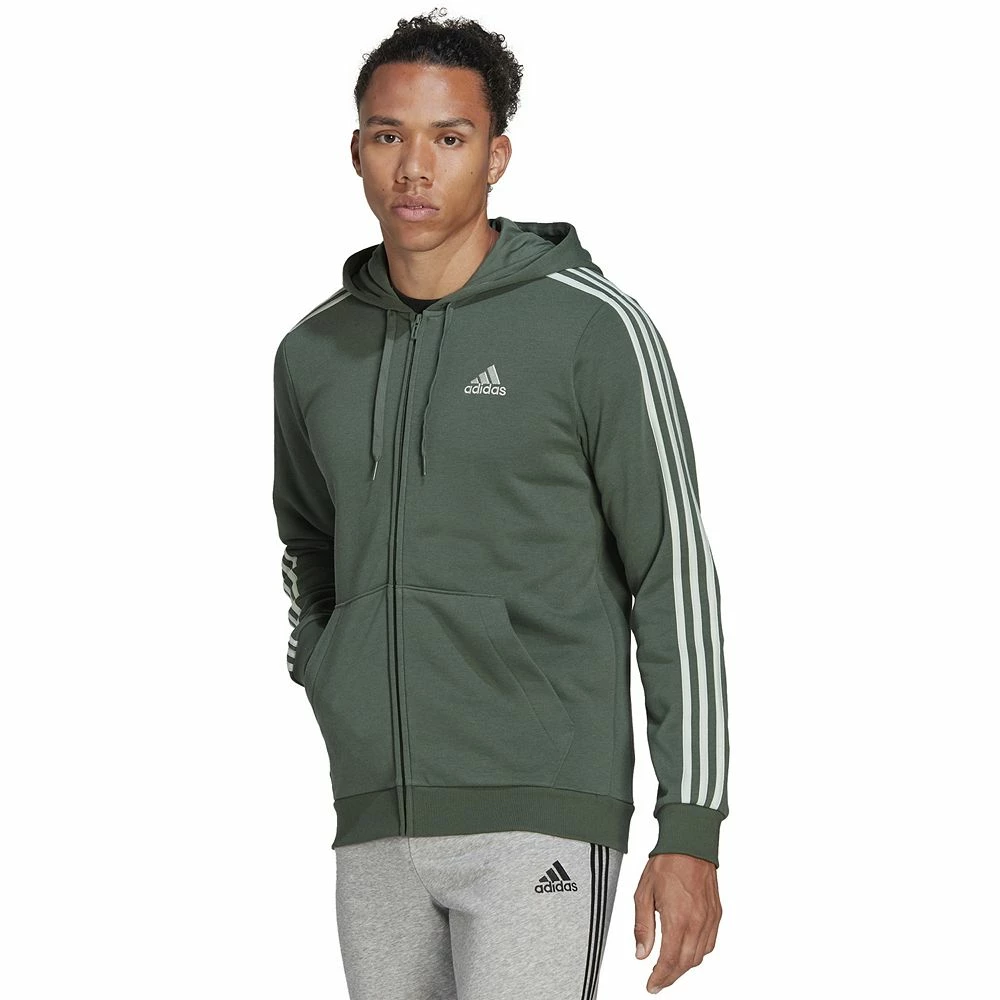 Men's adidas Essential Full-Zip Fleece Hoodie 11 Men's adidas Essential Full-Zip Fleece Hoodie - Image 9