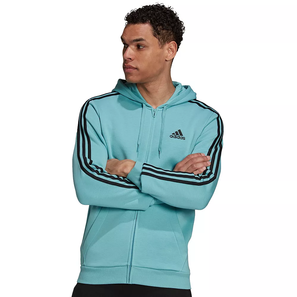 Men's adidas Essential Full-Zip Fleece Hoodie 10 Men's adidas Essential Full-Zip Fleece Hoodie - Image 8