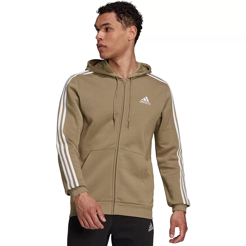 Men's adidas Essential Full-Zip Fleece Hoodie 4 Men's adidas Essential Full-Zip Fleece Hoodie - Image 2
