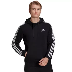 Men's adidas Essential Pullover Hoodie -Workout Clothes Sales Store 4884595 Black White