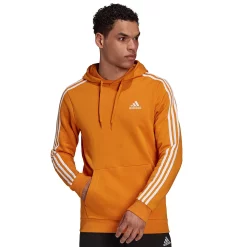 Men's adidas Essential Pullover Hoodie -Workout Clothes Sales Store 4884595 Focus Orange White