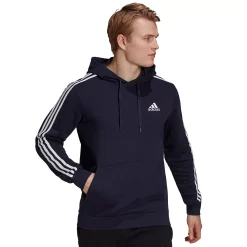 Men's adidas Essential Pullover Hoodie -Workout Clothes Sales Store 4884595 Legend Ink White