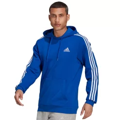 Men's adidas Essential Pullover Hoodie -Workout Clothes Sales Store 4884595 Royal Blue White