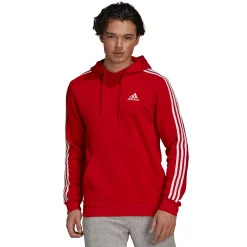 Men's adidas Essential Pullover Hoodie -Workout Clothes Sales Store 4884595 Scarlet White