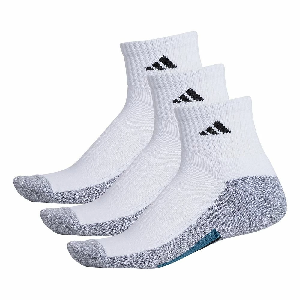 Men's adidas 3-pack Cushioned Quarter Socks 12 Men's adidas 3-pack Cushioned Quarter Socks - Image 10