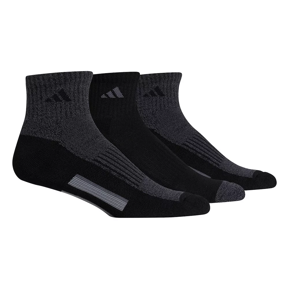 Men's adidas 3-pack Cushioned Quarter Socks 5 Men's adidas 3-pack Cushioned Quarter Socks - Image 3