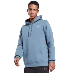 Men's Reebok Identity Fleece Hoodie -Workout Clothes Sales Store 4889609 Blue Slate