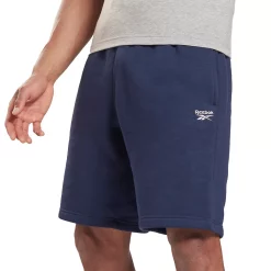 Men's Reebok Identity Fleece Shorts -Workout Clothes Sales Store 4889641 Vector Navy