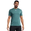 Men's Reebok Workout Ready Melange Tee -Workout Clothes Sales Store 4895723 Midnight Pine