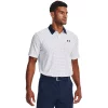 Men's Under Armour Patterned Performance Golf Polo -Workout Clothes Sales Store 4896145 White