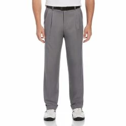 Men's Grand Slam Classic-Fit DriFlow Double-Pleated Expandable Waistband Performance Golf Pants 10 Men's Grand Slam Classic-Fit DriFlow Double-Pleated Expandable Waistband Performance Golf Pants -Workout Clothes Sales Store 4913208 Quiet Shade