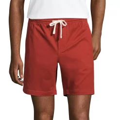 Men's Lands' End Comfort-First Classic-Fit 7-inch Knockabout Deck Shorts -Workout Clothes Sales Store 4922078 Burgundy Red