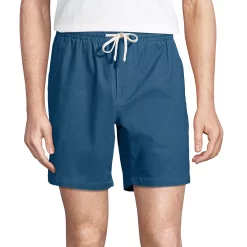Men's Lands' End Comfort-First Classic-Fit 7-inch Knockabout Deck Shorts -Workout Clothes Sales Store 4922078 Evening Blue