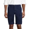 Men's Lands' End Traditional Fit Comfort-First Knockabout Cargo Shorts -Workout Clothes Sales Store 4922079 Radiant Navy