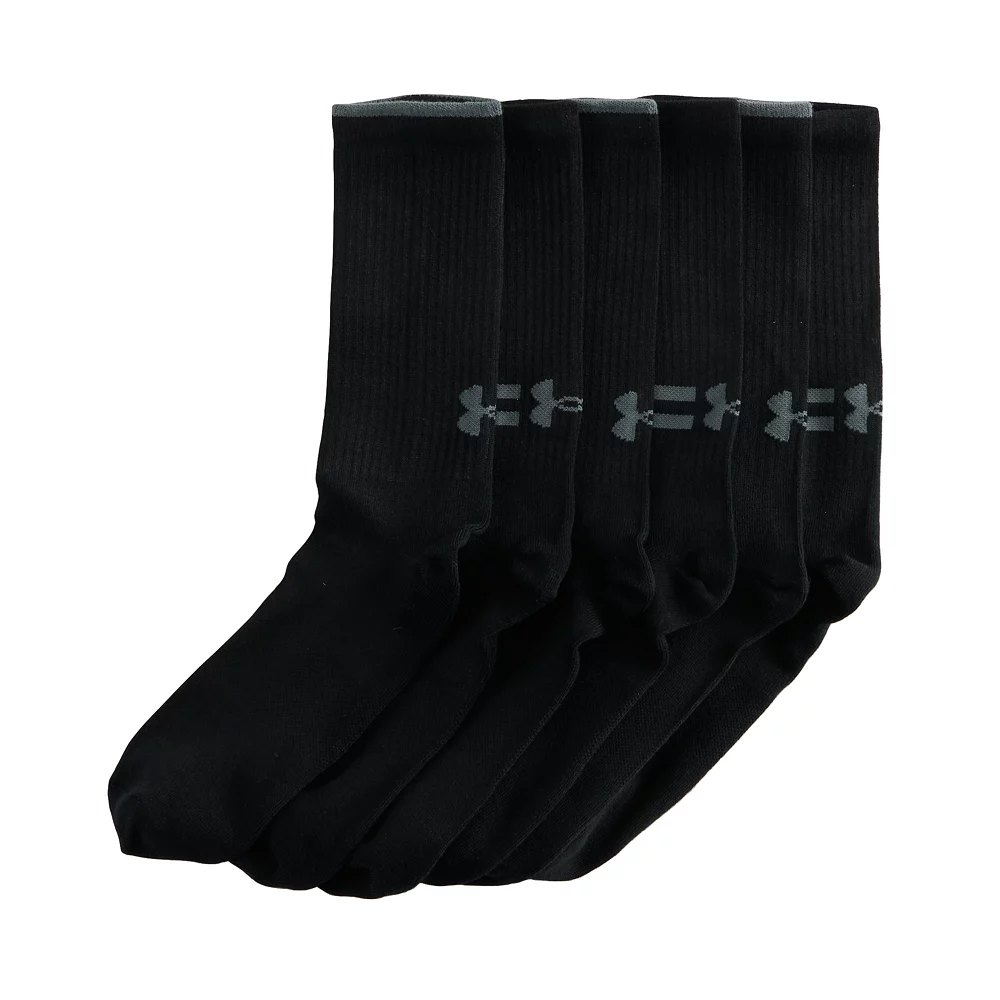 Men's Under Armour 6-pack Essential Lite Crew Socks 7 Men's Under Armour 6-pack Essential Lite Crew Socks - Image 5