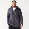 Big & Tall Tek Gear® Ultra Soft Fleece Hoodie -Workout Clothes Sales Store 4957647 Grey Dark
