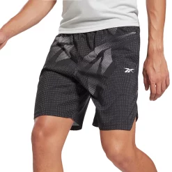 Men's Reebok Workout Ready Allover Print Shorts 7 Men's Reebok Workout Ready Allover Print Shorts -Workout Clothes Sales Store 4961688 Black
